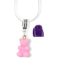 thumbnail image 3 of Emerald Park Jewelry Gummy Bear Charm Snake Chain Necklace, 3 of 11