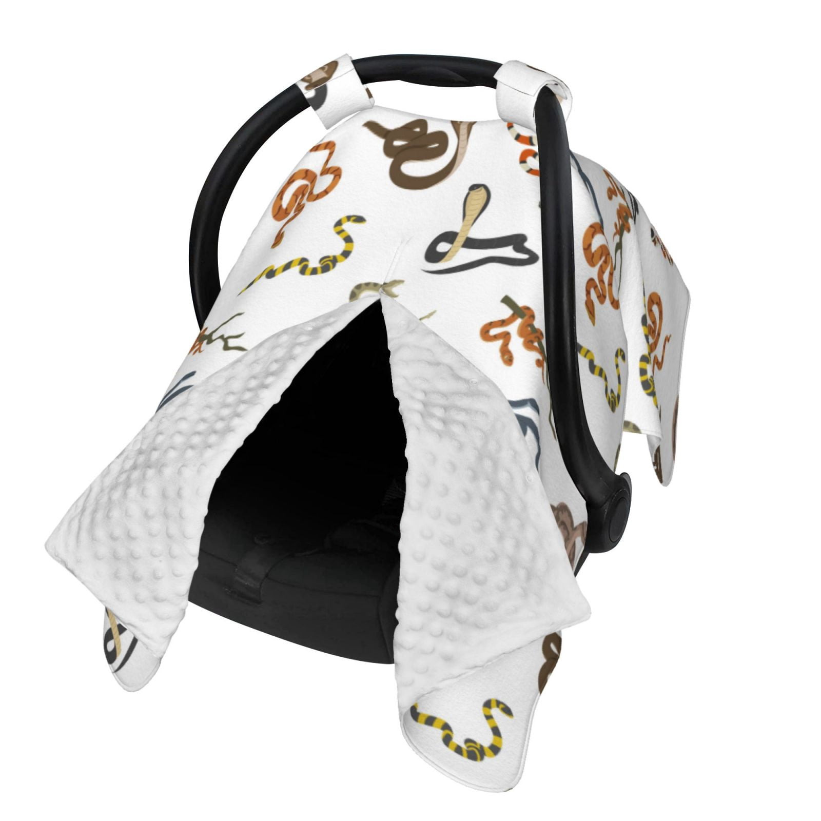 Naloa Snake Baby Car Seat Cover, Breathable Baby Carrier Cover, Multiuse Baby Carrier Cover & Nursing Breastfeeding Cover