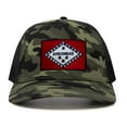 thumbnail image 2 of Arkansas Flag Hat for Men and Women – Snapback Trucker Baseball Cap by International Tie (Camouflage), 2 of 3