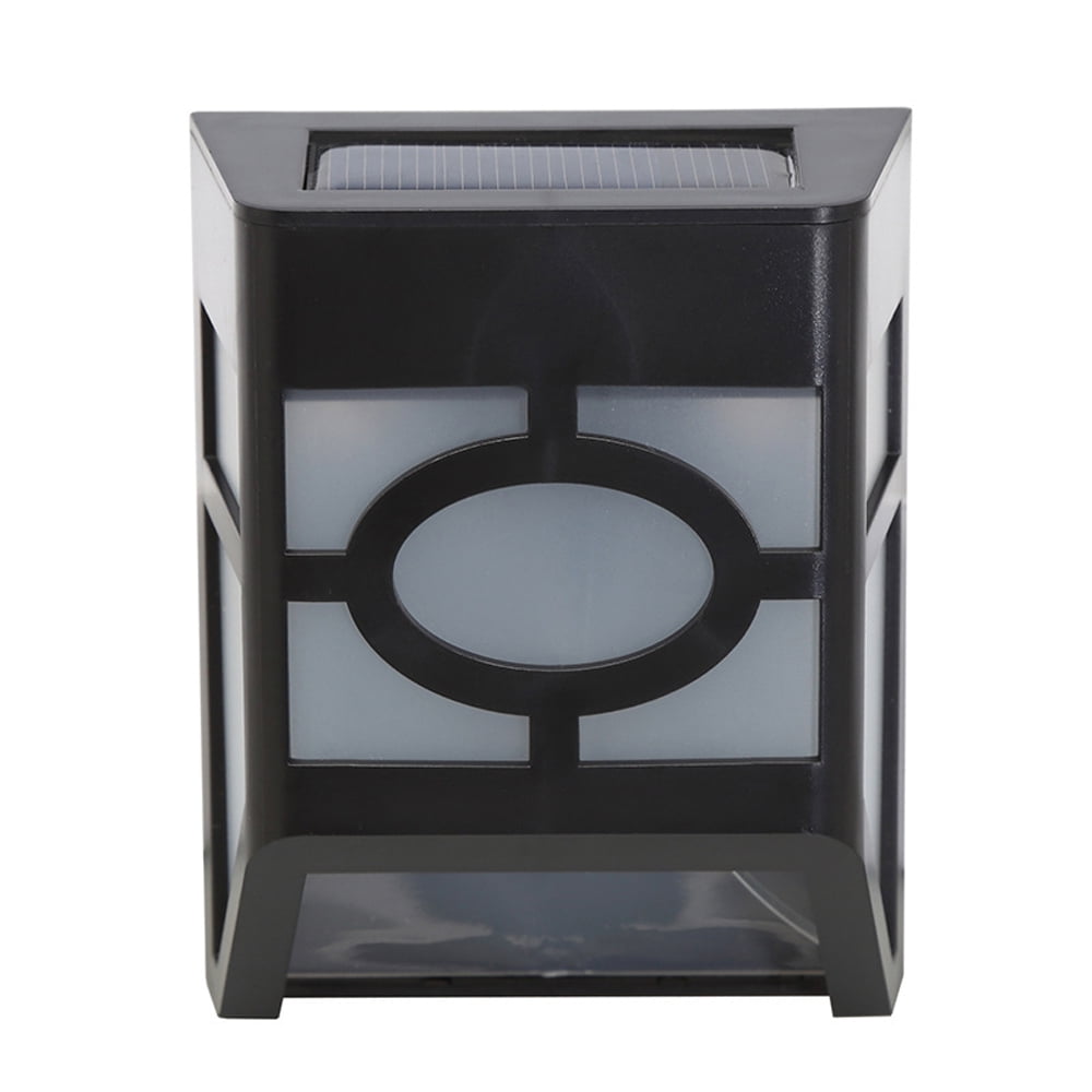 LED Solar Powered Wall Mount Outdoor Path Lights Set of 6