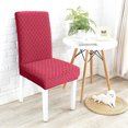 thumbnail image 4 of Amdohai 2pcs Dining Chair Slipcover, High Stretch Removable Chair Cover Washable, 4 of 7
