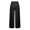 thumbnail image 4 of Huankd Wide Leg Stretchy Work Pants Pull on Business Casual Pants for Women High Waisted Slacks Dress Pants Black L, 4 of 7