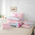 thumbnail image 6 of Homewish Girly Pink Gnome Twin Bedding Sets 7-Piece for Teens, Winter Xmas Snowflake Bedding Comforter Set, Dreamy Christmas Theme Reversible Sheet Sets, Breathable Home Decor, 6 of 8