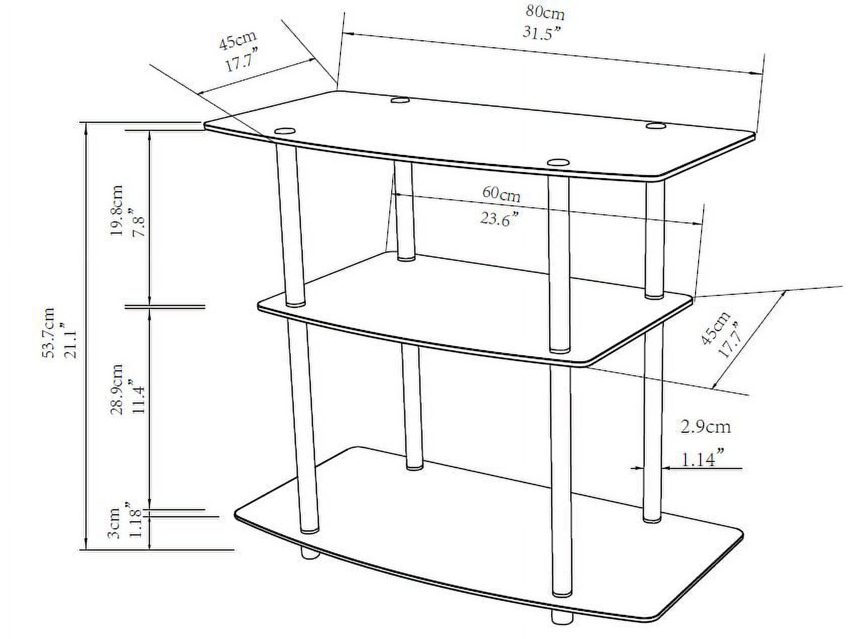 Designs2Go Classic Glass TV Stand - image 4 of 4