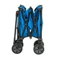 thumbnail image 3 of Sunjoy Collapsible Wagon with 255L Large Capacity, Utility Foldable Wagon Cart, Heavy Duty Beach Wagon with Big Wheels, Portable Garden Cart for Camping Fishing Sports Shopping, Blue, 3 of 10