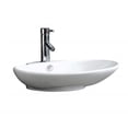 thumbnail image 1 of Fine Fixtures MV2519W Évier de Navire de Forme Ovale en Porcelaine Vitreuse avec Trop-Plein, 1 of 1