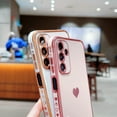 thumbnail image 5 of Xilaimitoo for Samsung Galaxy A15 Case, Phone Case Galaxy A15, Love Heart Plating TPU Shockproof Case for Samsung A15, White, 5 of 7