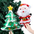 thumbnail image 5 of 20-1 piezas de palo de globo de Navidad para pastel de hombre de jengibre, árbol de Navidad, forma de Papá Noel, decoración para fiestas en el hogar, suministros de globos, 5 of 5
