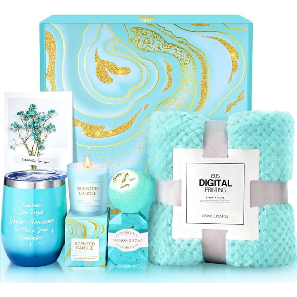 Set de regalo BodyRefresh Self Care con lujosa manta de franela