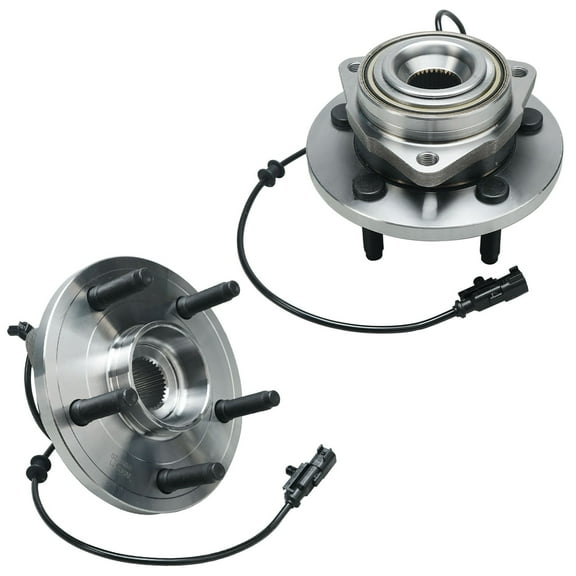 Detroit Axle - 2pc Front Wheel Bearing Hubs for 2006-2009 Chrysler Aspen Dodge Durango, Wheel Bearing and Hubs Assembly 2007 2008 Replacement