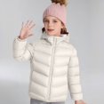 thumbnail image 2 of KAUOD Girls Full Zipper Puffer Jackets Winter Insulated Hooded Quilted down Coats Kids Snow Ski Puffer Outwear with Pockets, 2 of 8
