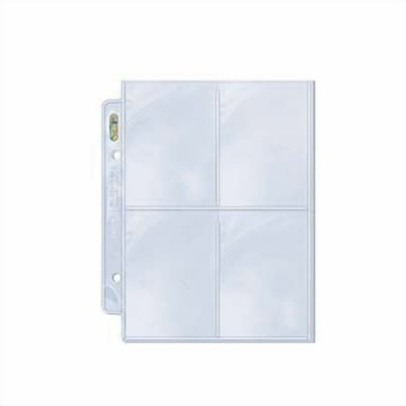 Ultra PRO Platinum Series 4-Pocket Mini Album Pages (100ct) for Standard Size Cards