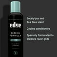 thumbnail image 3 of Edge Mens Cooling Shave Gel, Eucalytpus & Tea Tree Scent, Foaming Men's Shave Cream - 7 oz (Packaging May Vary), 3 of 6