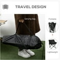 thumbnail image 4 of Outsunny Lightweight Camping Chair for Adults with Carry Bag Side Pocket, 4 of 10