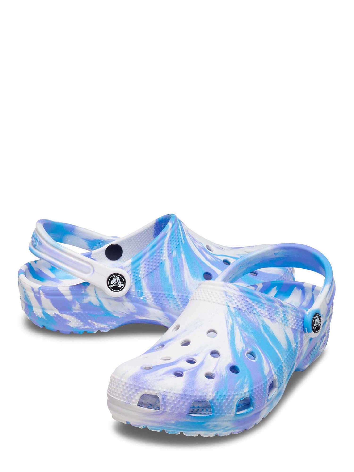 Crocs light blue tie dye sale