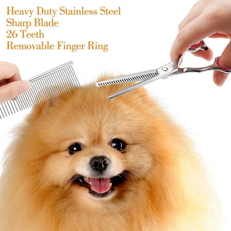 - Gimars Dog Scissors Professional Pet Hair Grooming Scissors Set Sharp Stainless Steel Blade Curved Shears Comb Cloth Kit with a Black Pouch for Dog & Cat Fur and More, Cyber Monday / Green Monday Deal