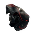thumbnail image 2 of Casco Para Moto Edge Abatible Negro y Rojo Certificado XL, 2 of 4