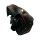 thumbnail image 2 of Casco Para Moto Edge Abatible Negro y Rojo Certificado XL, 2 of 4