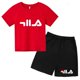 thumbnail image 3 of Conjunto de 2 piezas de camiseta y pantalones cortos con letras de marca de moda de verano para niños y niñas de 3 a 13 años, top informal de manga corta, conjunto deportivo Sunshine, 3 of 5
