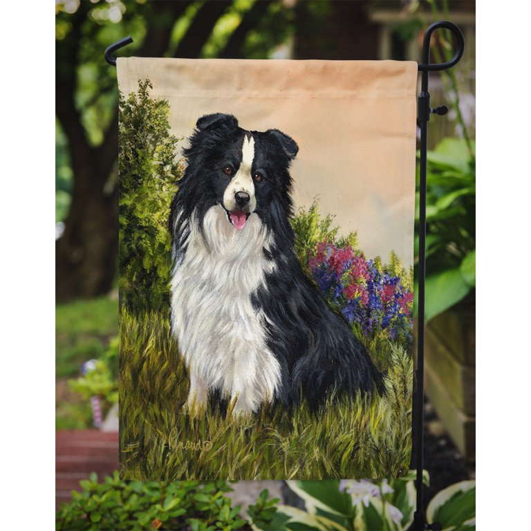 Carolines Treasures Bandiera Da Giardino Double Face – Rough Collie Con Trifogli, 27,9x38,1 Cm, In Poliestere Resistente, Prodotta USA - 5