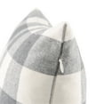 thumbnail image 3 of Better Homes & Gardens Feather Filled Buffalo Plaid Decorative Throw Pillow, 18" x 18", Grey, 3 of 4