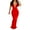 Red, variant on Vedolay Women Short Sleeve Loose Plain Formal Long Maxi Dresses with Pockets,Blue L