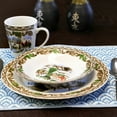 thumbnail image 3 of Gibson Christmas Toile 16 Piece Ceramic Dinnerware Set, 3 of 8