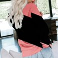 thumbnail image 6 of miqiqism Sweatshirt for Women Comfy Long Sleeve Blouses Juniors Round Neck Tee Shirts Trendy Relaxed Fit Workout Sweater Casual Colorblock Pullover Tunic Clothes,Hot Pink,X-Large, 6 of 6