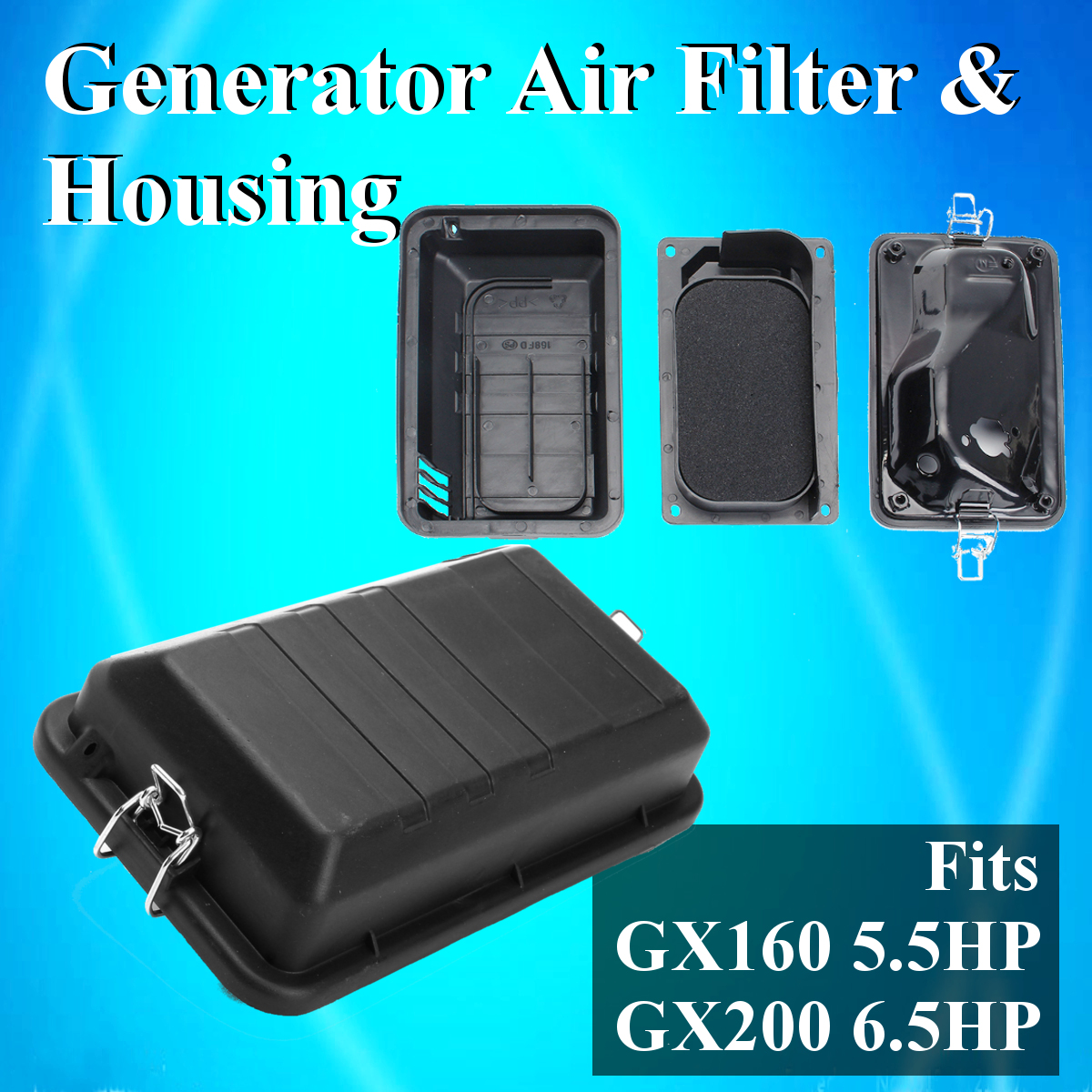 Generator Air Housing Filter Set for Honda GX160 5.5HP GX200 6.5HP