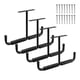 thumbnail image 2 of 4 ganchos de almacenamiento para garaje superior, ganchos colgantes para caña de pescar, escalera de madera negro, 2 of 9