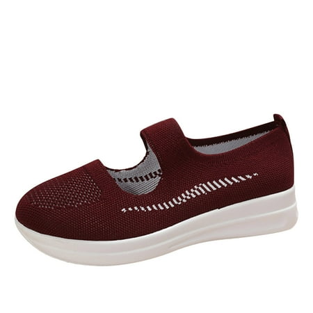 

Pimfylm Womens White Sneakers Women s D Lites Slip-On Mule Sneaker Red 6.5