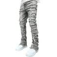 thumbnail image 4 of Sylvamorning Men Ripped Jeans Regular Straight Denim Pants Streetwear Clothes for Men, 4 of 5