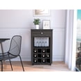 thumbnail image 2 of High Superior-Top Brown Bar Cart / Ample Room for Entertaining, 2 of 2