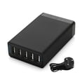 thumbnail image 2 of Cargador multipuerto Methold tira de alimentación de alto rango 5 puertos USB Negro UK-Stecker, 2 of 6