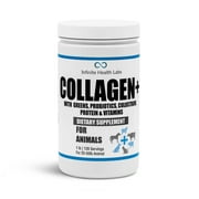 Collagen+ Ultimate Dog or Cat Food Topper with Greens Probiotics Enzymes Colostrum Glucosamine Omegas Supports Healthy Joints Energy Digestion Immunity
