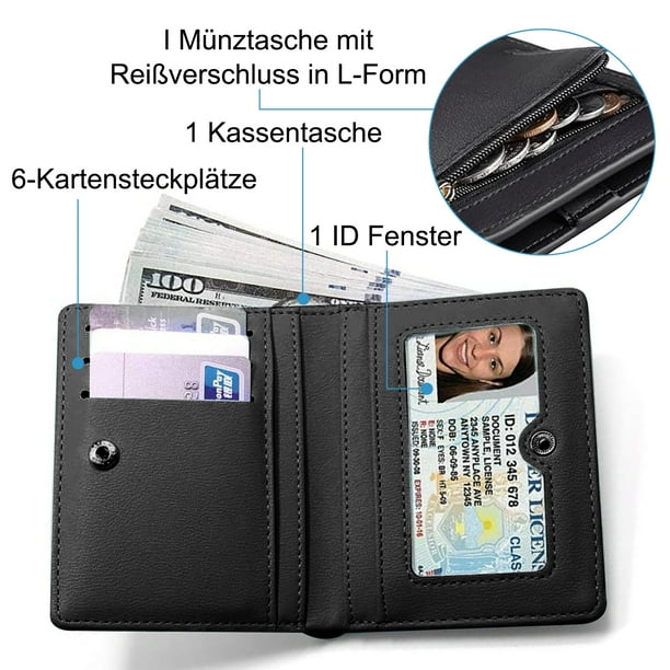 Cartera de mujer Laklulu, cartera pequeña de mujer, cartera de