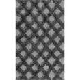 thumbnail image 3 of nuLOOM Francene Diamond Trellis Shag Area Rug, 4' x 6', Francene Dark Grey, 3 of 5