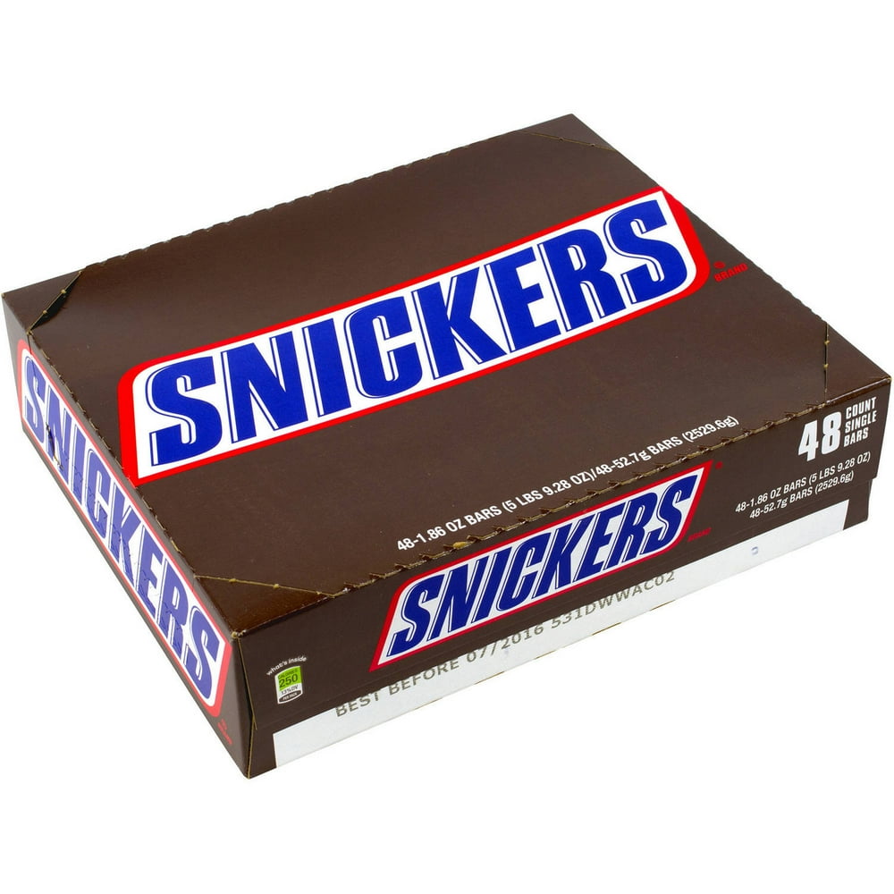 Snickers Candy Bars, 1.86 oz, 48 count