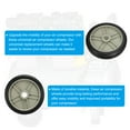 thumbnail image 3 of Uxcell 7" Air Compressor Wheel, 2 Pack Universal Air Compressor Replacement Part with 0.8" Hole, Beige, 3 of 5