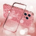 thumbnail image 6 of for iPhone 14 Pro Max Bling Glitter Case for Women Cute Diamond Rhinestone Shiny Sparkly Acrylic Sticker Back Plating Metal Bumper Frame Edge Protective Cover Fashion Luxury Rose Gold, 6 of 7