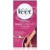 VEET Ready To Use Wax Strips Legs & Body 40 ea (Pack of 6)