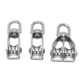 thumbnail image 3 of Single Double Pulley, Flexible Rust Proof Strong Bearing Capacity M15 Pulley Block 360 Rotation Wear   for Outdoor Rope, 3 of 8