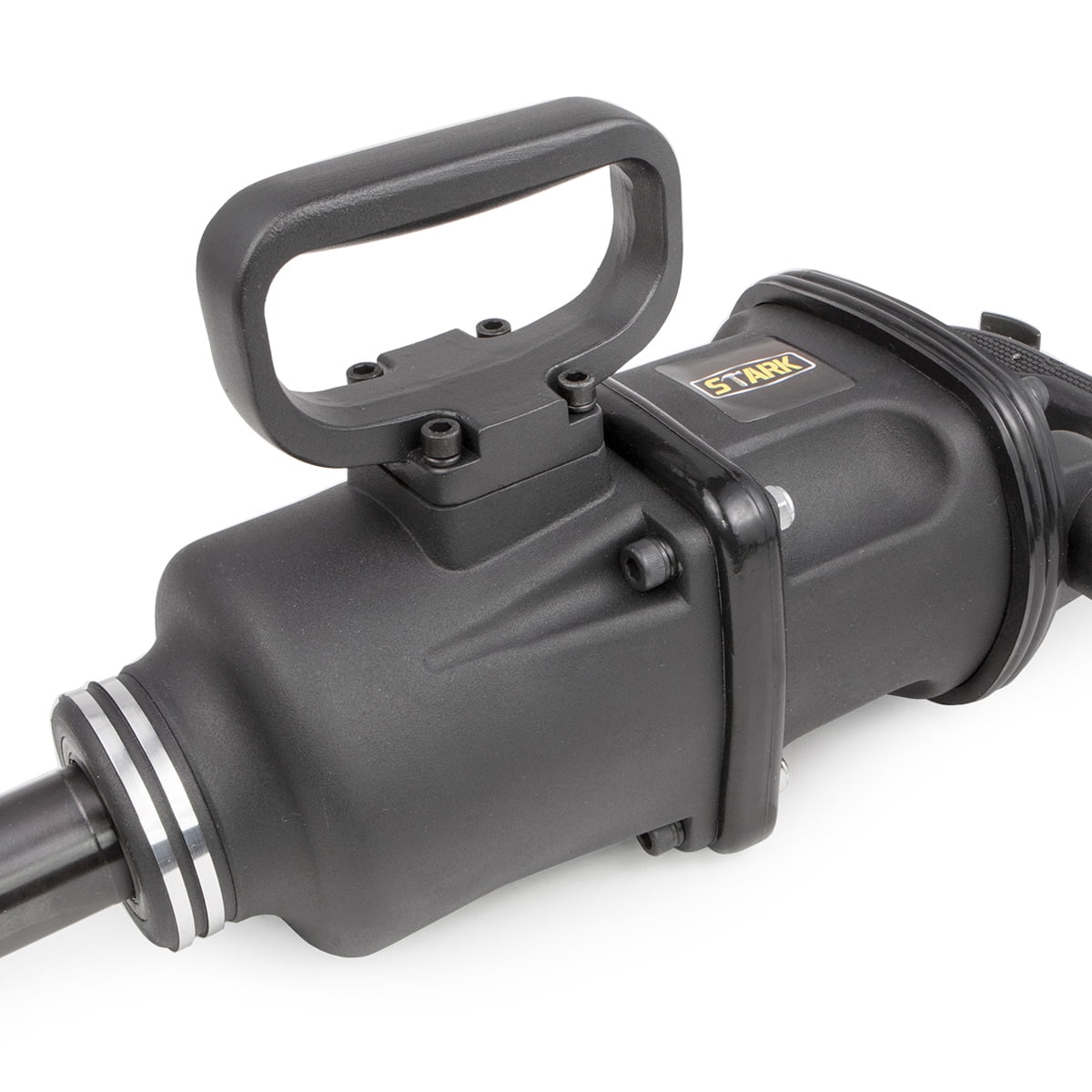 Stark USA 1" 4000 ft-lbs. Industrial Air Impact Wrench, 1" Pneumatic Impact Gun, 8" Extended Anvil, With 38mm & 41mm Sockets