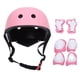thumbnail image 3 of Juego de casco de bicicleta para niños, 7 piezas, casco para niños, rodilla, casco para niños, rodilleras, coderas, muñequeras, casco para niños, juego de rodilleras, diseño aerodinámico, 3 of 9