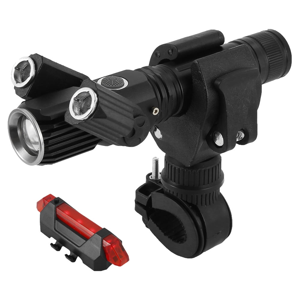 Rechargeable LED Mountain Bike Lights 18650 Bicycle Torch Front Rear Lamp Set 