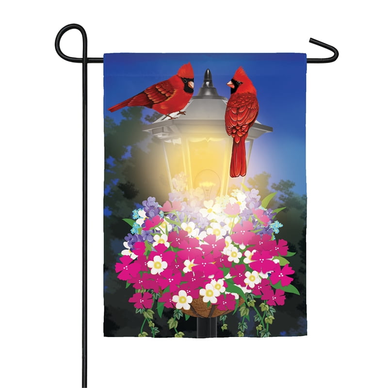 Floral garden flag
