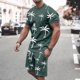 thumbnail image 1 of WILLBEST Conjunto Deportivo de Verano para Hombre, Camiseta de Manga Corta Transpirable y Pantalones Cortos Deportivos con Bolsillos., 1 of 5