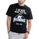 thumbnail image 1 of Men's Black Cotton T-shirt, Perfect Gift, 1 of 7