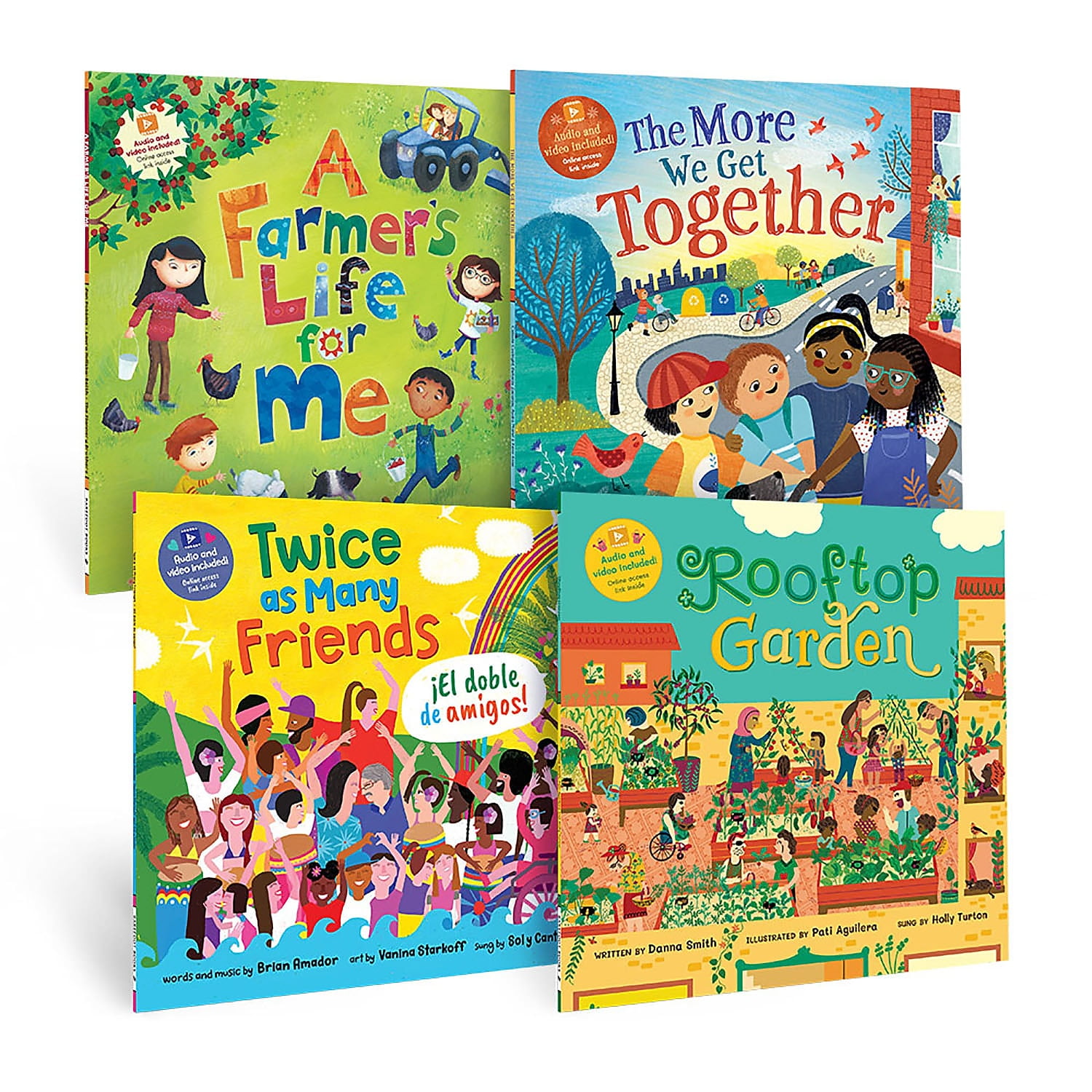 Barefoot Books Kindergarten STEAM Singalongs Book Bundle 4