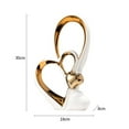 thumbnail image 7 of Double Heart Ornament,Double Heart Ceramic Statue,Home Decoration sculpture,Creative Home Modern Home Decoration Gift Office Living Room Decoration Collection Souvenir,Gift., 7 of 7